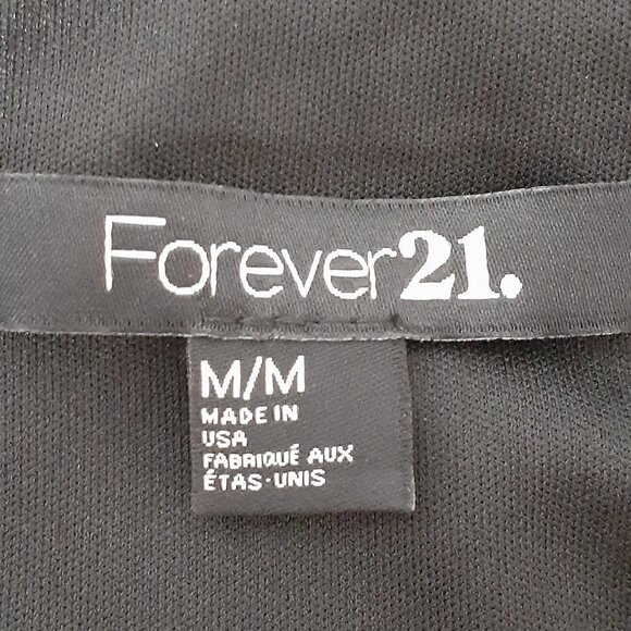 FOREVER 21 Black Formal Ruched Bodycon Strap Short Dress; Size M - Picture 6 of 8